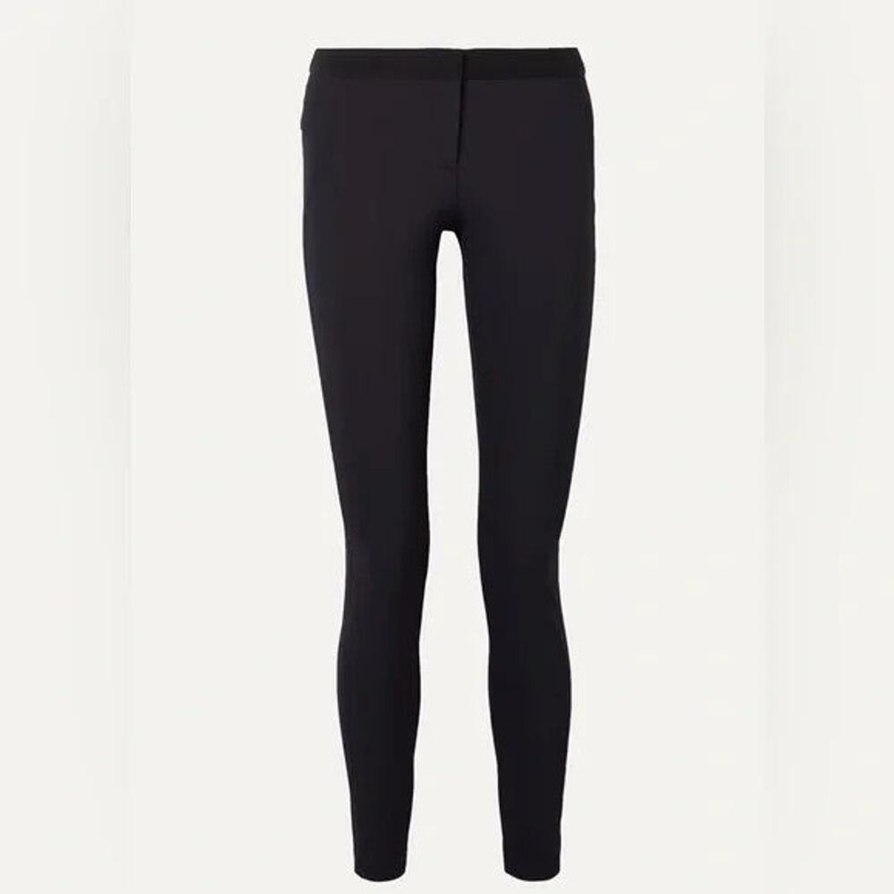 Veronica Beard Stretch-Crepe Slim Leg Pants - US 4 Navy